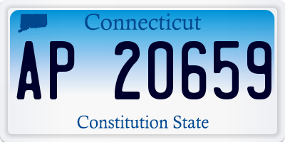CT license plate AP20659