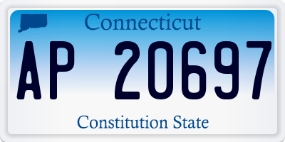 CT license plate AP20697