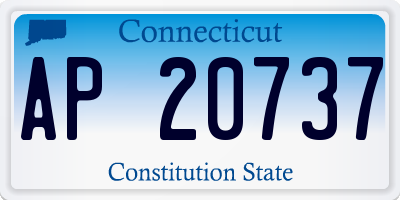 CT license plate AP20737
