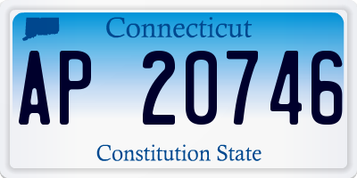 CT license plate AP20746