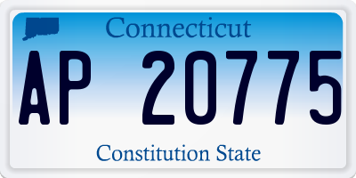 CT license plate AP20775