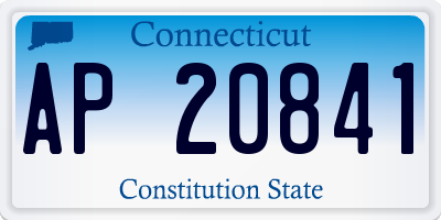 CT license plate AP20841