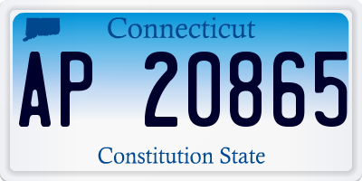 CT license plate AP20865