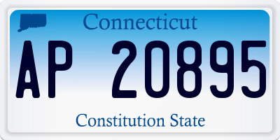 CT license plate AP20895