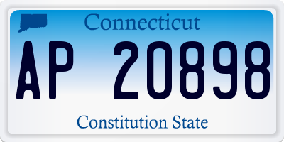 CT license plate AP20898