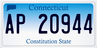 CT license plate AP20944