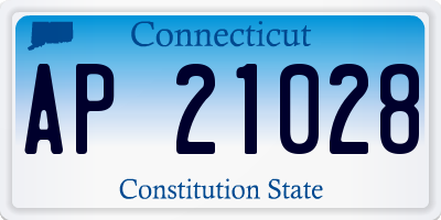 CT license plate AP21028