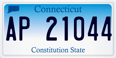 CT license plate AP21044