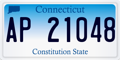 CT license plate AP21048