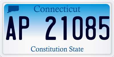 CT license plate AP21085