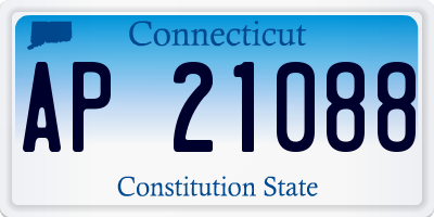CT license plate AP21088