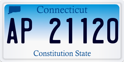 CT license plate AP21120