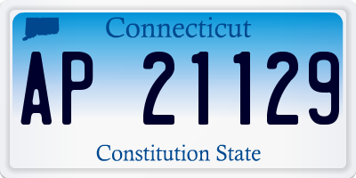 CT license plate AP21129