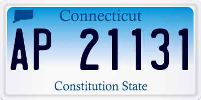 CT license plate AP21131