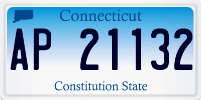 CT license plate AP21132