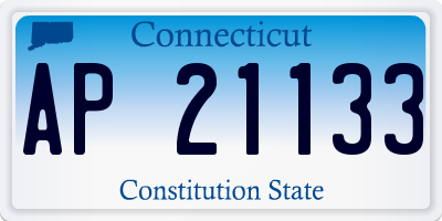 CT license plate AP21133