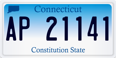 CT license plate AP21141