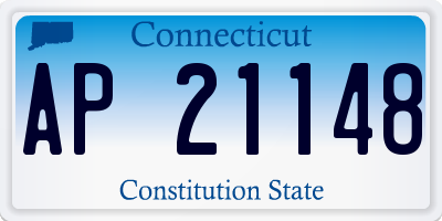 CT license plate AP21148