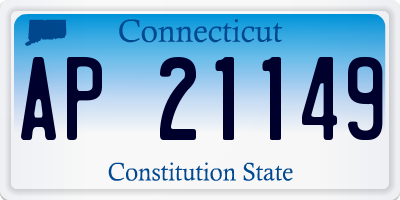 CT license plate AP21149