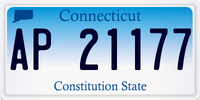 CT license plate AP21177
