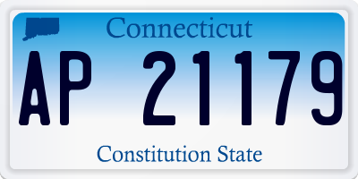 CT license plate AP21179