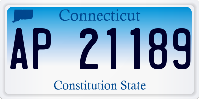 CT license plate AP21189