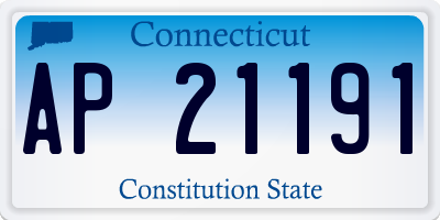 CT license plate AP21191
