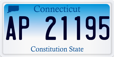 CT license plate AP21195