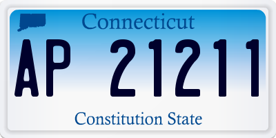 CT license plate AP21211