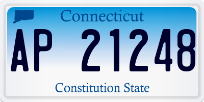 CT license plate AP21248