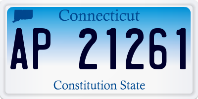 CT license plate AP21261