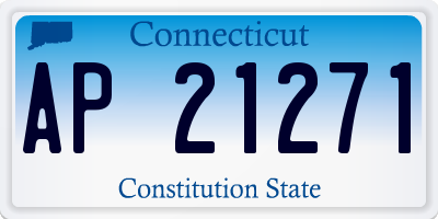 CT license plate AP21271