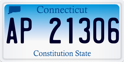 CT license plate AP21306