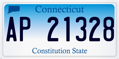 CT license plate AP21328