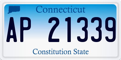 CT license plate AP21339