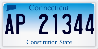 CT license plate AP21344