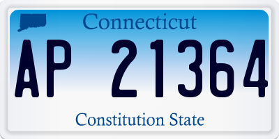 CT license plate AP21364