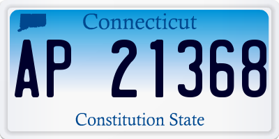 CT license plate AP21368