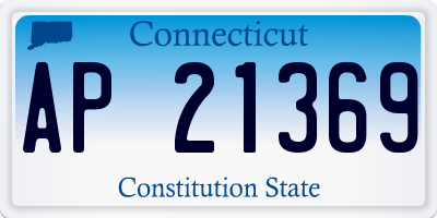 CT license plate AP21369