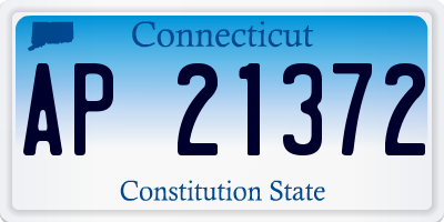 CT license plate AP21372