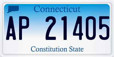 CT license plate AP21405