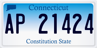 CT license plate AP21424
