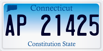 CT license plate AP21425