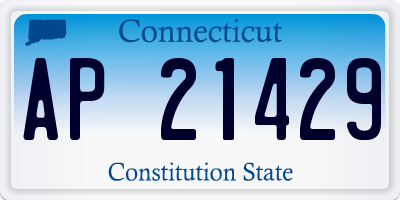 CT license plate AP21429