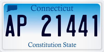 CT license plate AP21441