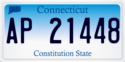 CT license plate AP21448