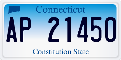 CT license plate AP21450