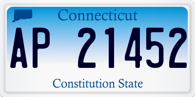 CT license plate AP21452