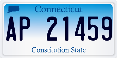 CT license plate AP21459