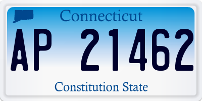 CT license plate AP21462